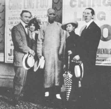 Houdini with Chinese magician Ching Ling Foo